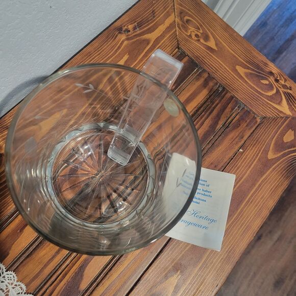 Vtg Princess House #522 Crystal Ice Bucket with Tongs in Box 5.5"H x 6"W - Picture 11 of 14